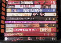 10 ASSORTED DVDs