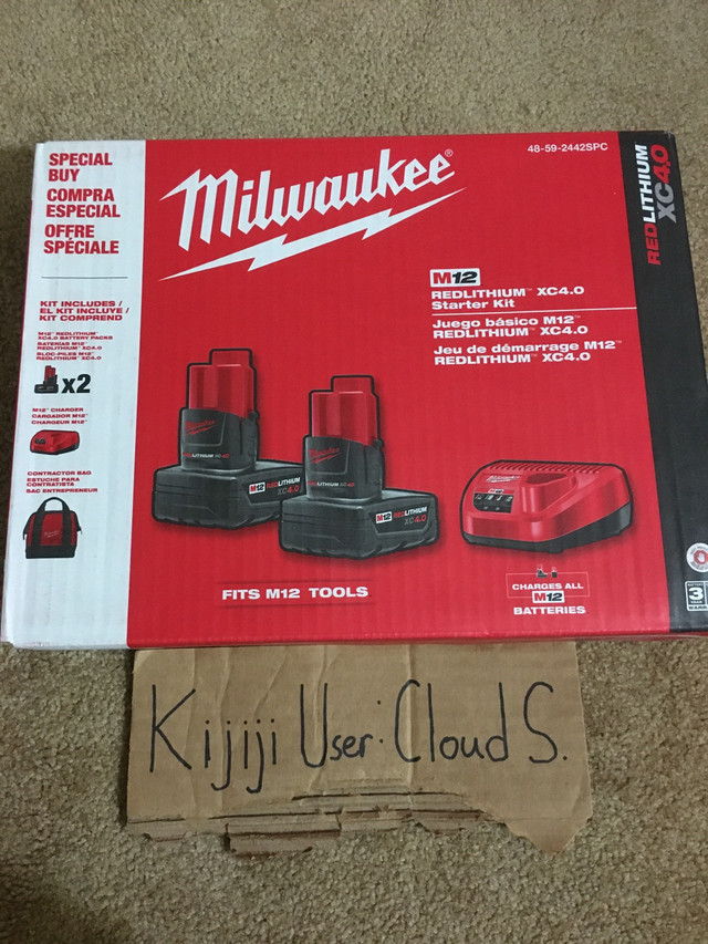 Milwaukee M12 4amp starter kit☘️☘️ in Power Tools in Markham / York Region
