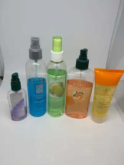 Lot of Body Sprays and shampoo, View more