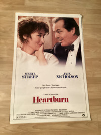 Classic Original 27x40/41” poster from the movie HEARTBURN