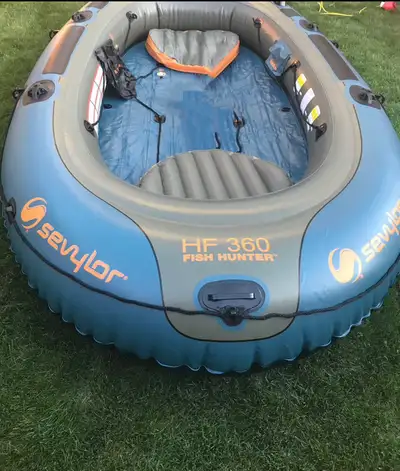 Sevylor hf360 brand new never used just blown up for this picture here asking 700 Thanks. 6 Pearson...
