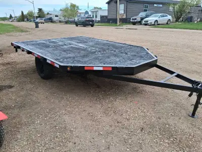 $1600 Located in clyde Sws 8x12 sled trailer 3000lb axle Lights work Has vin Comes with spare tire T...
