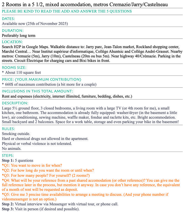 1 ou 2 chambres dans 5 1/2 coloc mixte in Long Term Rentals in City of Montréal - Image 4