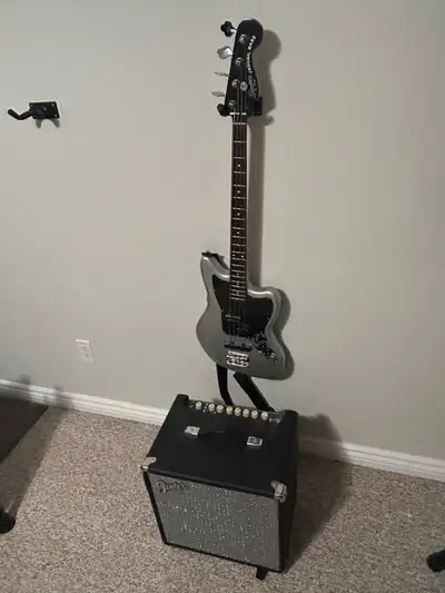 New Package Deal - Bass Guitar, Fender Amp, Hard Case, View more