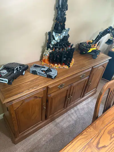 Solid Oak Sideboard Buffet, View more