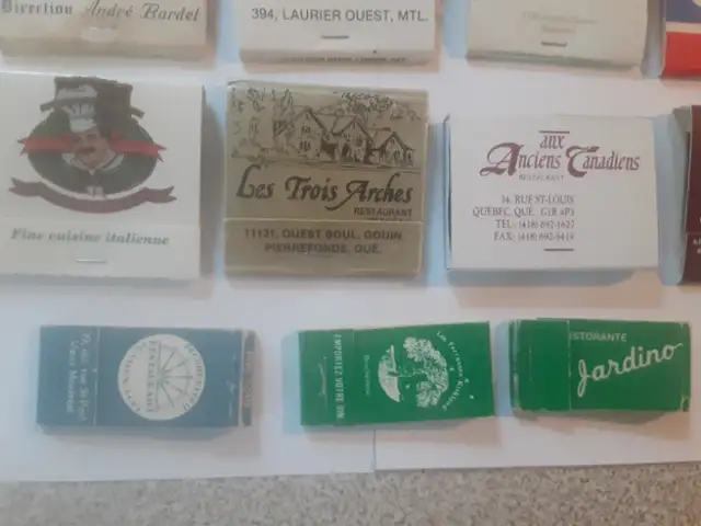 CARTONS D'ALUMETTES VINTAGES DE RESTAURANTS DE MONTREAL in Arts & Collectibles in Laval / North Shore - Image 9