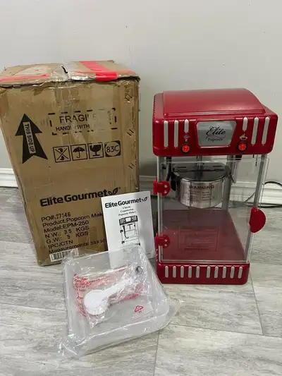 Classic Carnival Tabletop Kettle Popcorn Popper Machine, 18 Cups *Cosmetic* Cosmetic DMG is the crac...