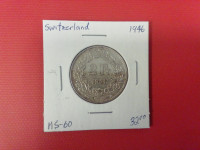1946 Switzerland    2 Fr    coin