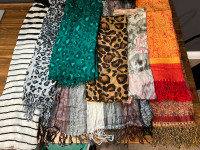 Scarves - Fall/Winter/Spring - 13 total + hand warmers