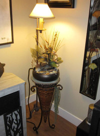 Ensemble lampe et fontaine décoratif