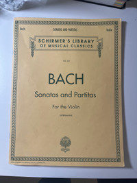 JS BACH SONATA AND PARTITAS FOR VIOLIN - SCHIRMER’S EDITION 