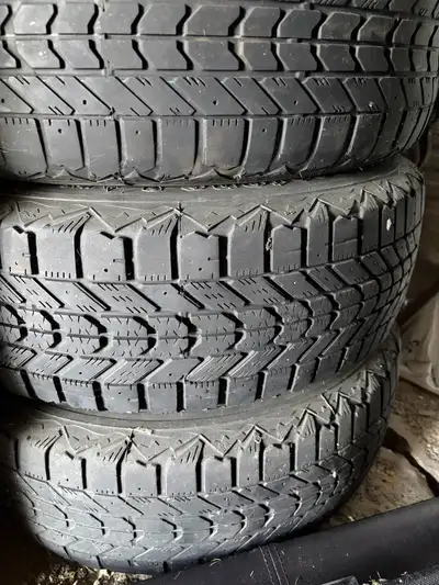 Winter Tires removes from Toyota Corolla 195/65R15 80% tread remaining.