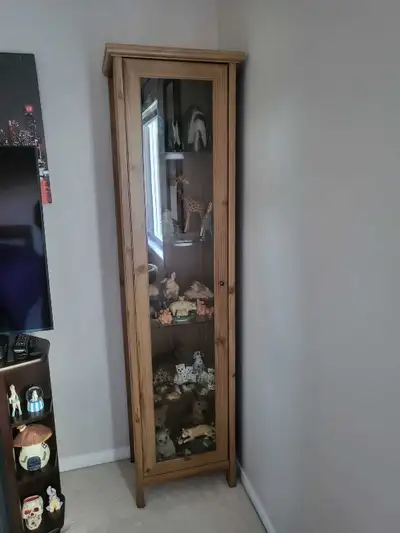 6 Feet tall Wood Display Cabinet, View more