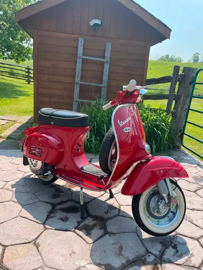 Beautiful fully restored 1966 Vespa PIaggio 90cc. Rebuilt top to bottom 18 years ago and has been in...