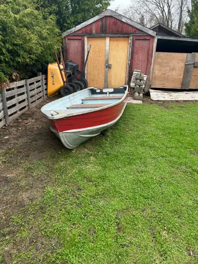 Cleaning out shop! I have a 12ft Springbok boat in good shape but has a small leak in the front rivi...