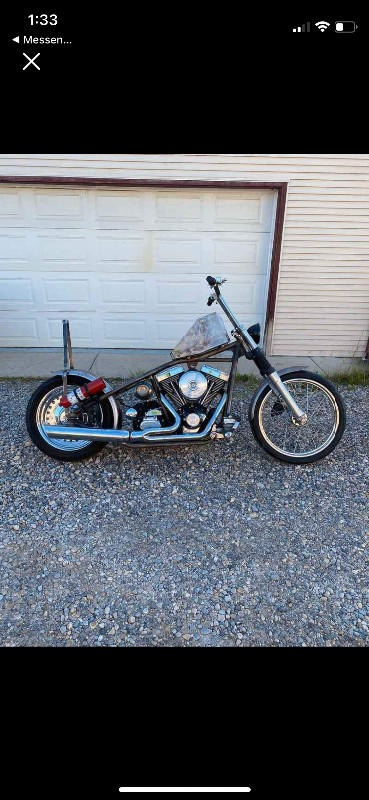 Harley Hardtail Chopper Project in Street, Cruisers & Choppers in Red Deer