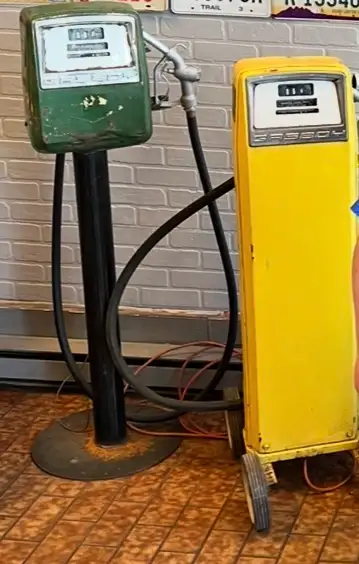 Vintage gas pumps, View more