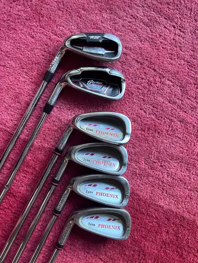 Phoenix Lynx (5, 6 & 7) + Other 5 & 8 Left Handed Irons, View more
