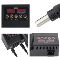 dual hot air and conventional soldering iron station kit