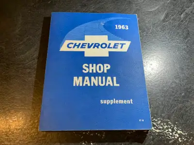 1963 Chevrolet Shop Manual Biscayne, Bel Air, Impala SS, Wagons, View more