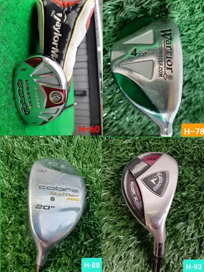 4 – GOLF HYBRID IRONS – High End to Entry Level -See Description, View more