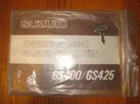 Suzuki Motorcycle GS 400 / GS 425 Manual with Key - $60.00 obo