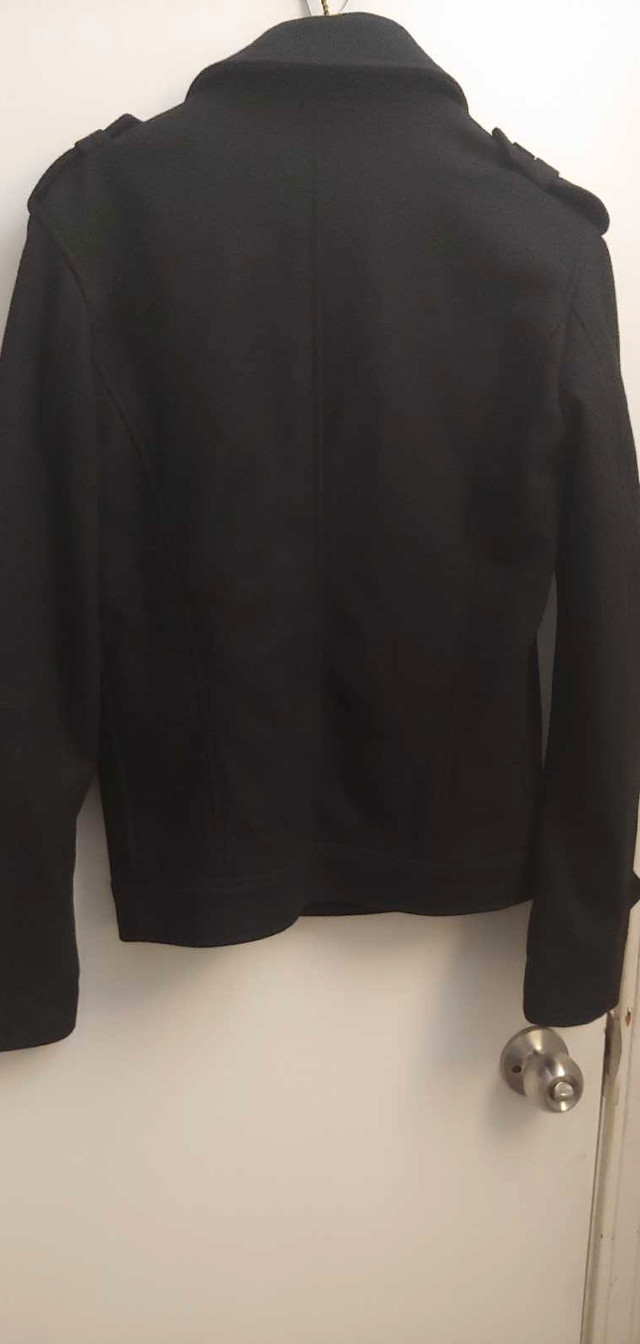 Men's Designer Black Wool Jacket size small in Men's in Calgary - Image 2