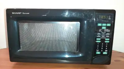 SHARP- Microwave-Carousel- 1.2 Cu. Ft. (Free Heater & Tea Set), View more