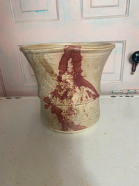 utensil / vase crock - heavy and oversized stoneware