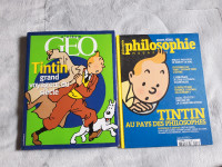 Lot de 2 livres recherche sur Tintin et Hergé  GEO & Philosophie