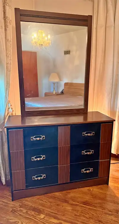 RETRO 3 DRAWER Dresser with Mirror, View more