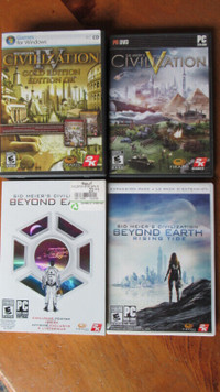 Lot de 3 jeux Civilization pour PC