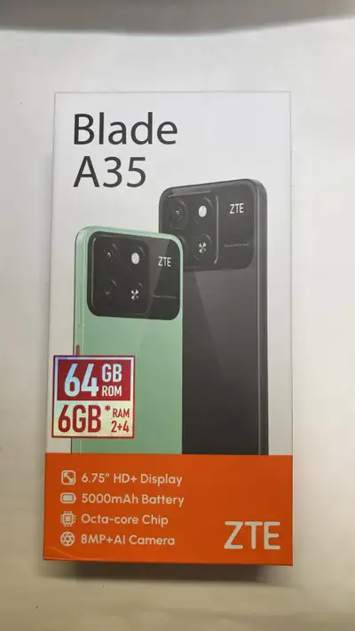 Brand new ZTE Blade A35 6GB RAM 64GB Unlocked, View more