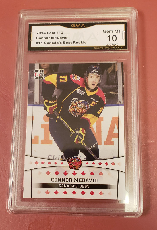 Connor McDavid 2014 ITG - Rookie - GMA - GEM MT 10 in Arts & Collectibles in City of Toronto - Image 2