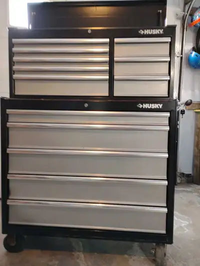 42 in 2 piece husky tool box, View more