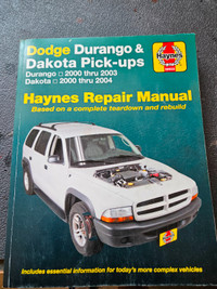 Dodge Durango & Dakota 2000 thru 2003 Haynes Repair Manual