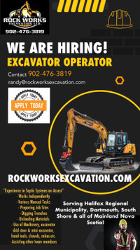 Excavator Operator WANTED!