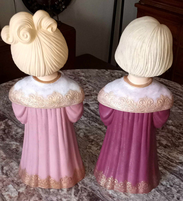 Pr MINT 18" Vintage Hand Painted Ceramic Choir Children Statues! in Arts & Collectibles in London - Image 4