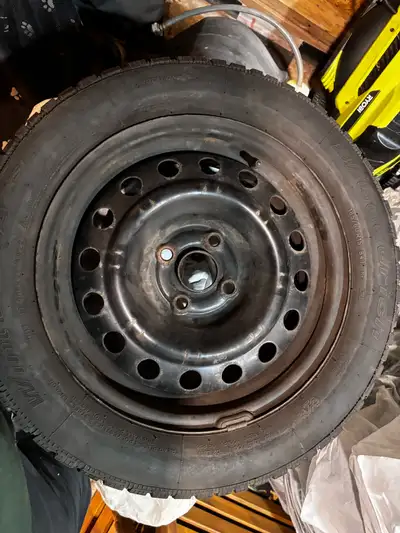 Selling used winter tires on rims with only 1 season of wear Bought them for my 2016 Kia Rio 5-door...