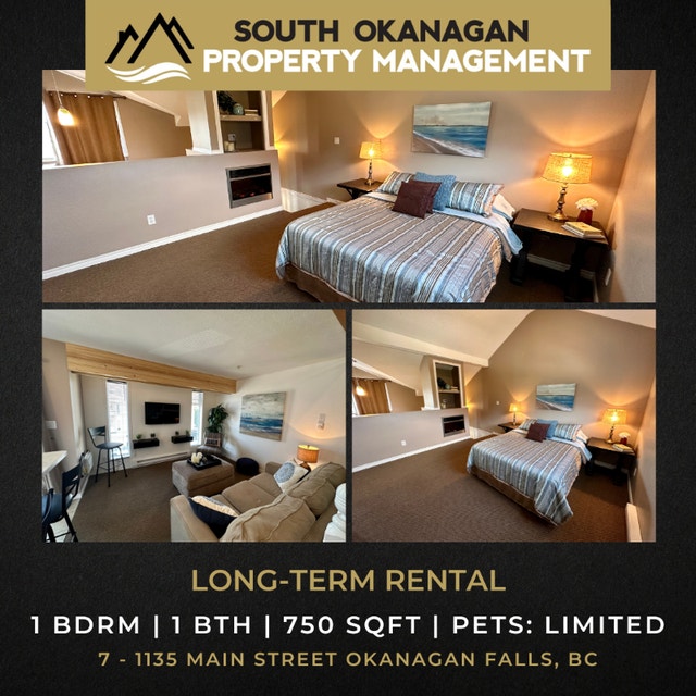 Comfortable & Cozy LongTerm Condo in Okanagan Falls Long Term