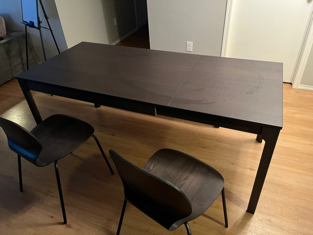 Extendable IKEA Dining Table Set in Dining Tables & Sets in Edmonton