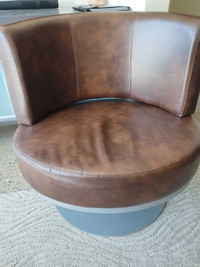 Leather living room chair