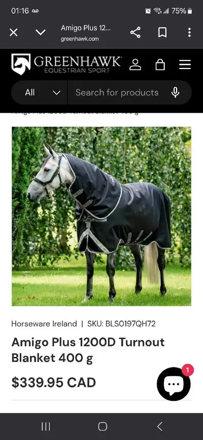 Amigo 400 gram turnout, View more