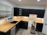 Kitchen cabinets assembly and install 