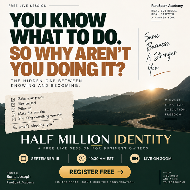 FREE LIVE SESSION FOR BUSINESS OWNERS — HALF MILLION IDENTITY