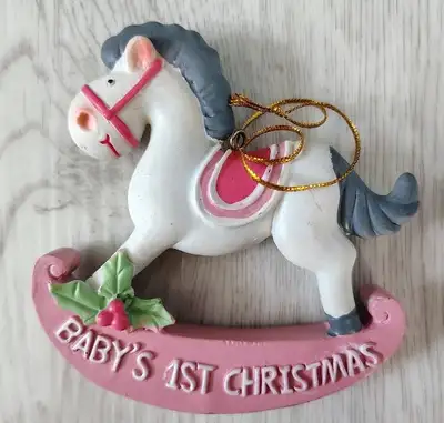 Baby first christmas ornament, View more