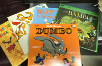 Walt Disney's Dumbo, Bambi, Might Mouse, Chippers - LP Record