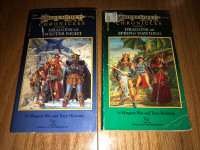 Dragonlance Chronicles books #2 #3 pb TSR D&D 1985