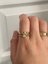 18k gold rings