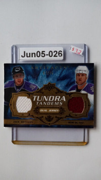 2008 Artifacts Tundra Tandems Dual Jerseys 25 Jack Johnson Blake